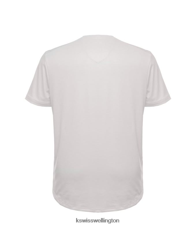 Men White LOGO S/S CREW 2ZX80479 K-Swiss Lifestyle