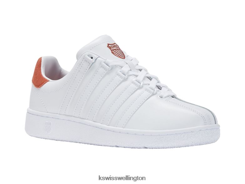 Men White/Burnt Ochre CLASSIC VN 2ZX8069 K-Swiss Shoes