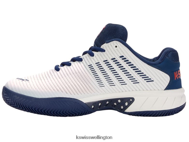 Men Blanc De Blanc/Blue Opal/Lollipop HYPERCOURT EXPRESS 2 HB 2ZX8011 K-Swiss Shoes