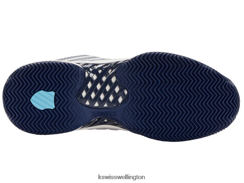 Men Blanc De Blanc/Blue Opal/Lollipop HYPERCOURT EXPRESS 2 HB 2ZX8011 K-Swiss Shoes