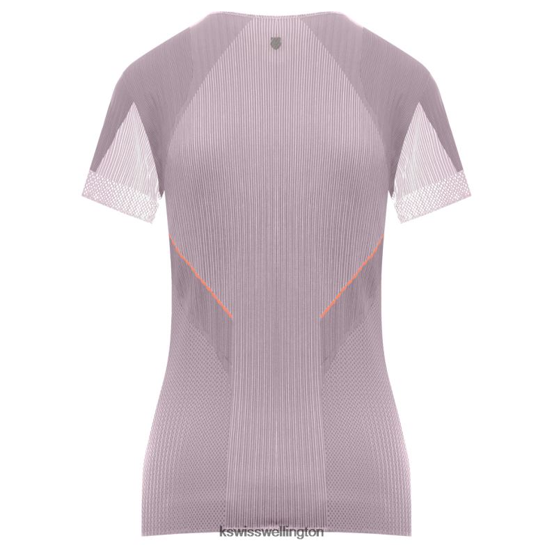 Women Plum PLEATED S/S CREW 2ZX80537 K-Swiss Lifestyle