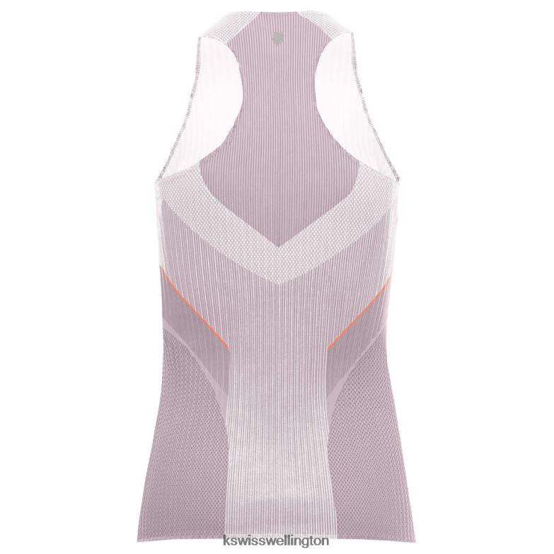 Women Plum PLEATED V-NECK TANK 2ZX80540 K-Swiss Lifestyle