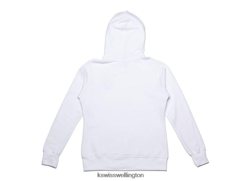 Women White HERITAGE HOODIE 2ZX80560 K-Swiss Lifestyle