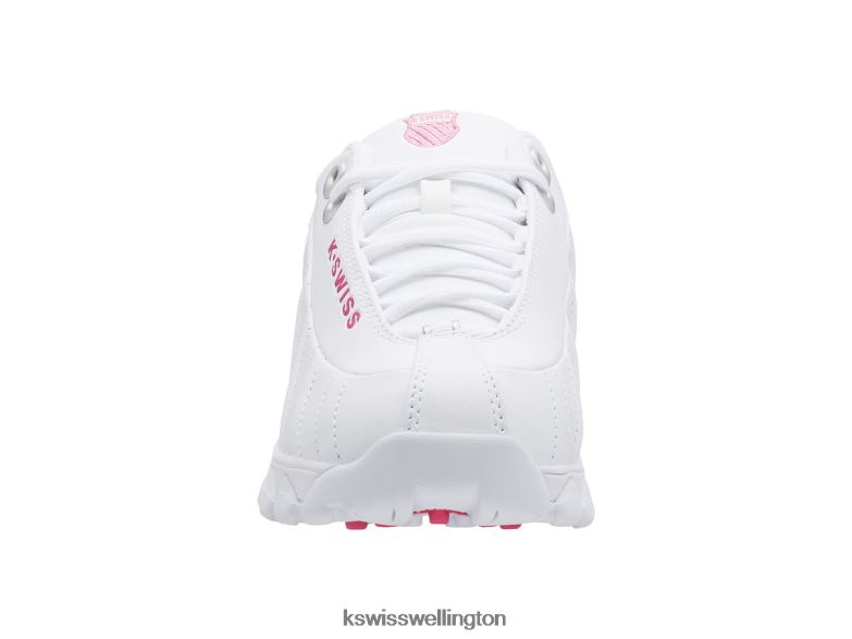 Women White/Shocking Pink ST329 CMF 2ZX80325 K-Swiss Shoes