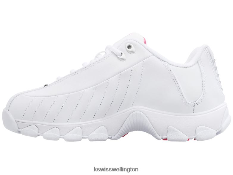 Women White/Shocking Pink ST329 CMF 2ZX80325 K-Swiss Shoes