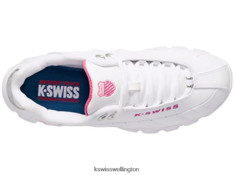 Women White/Shocking Pink ST329 CMF 2ZX80370 K-Swiss Shoes