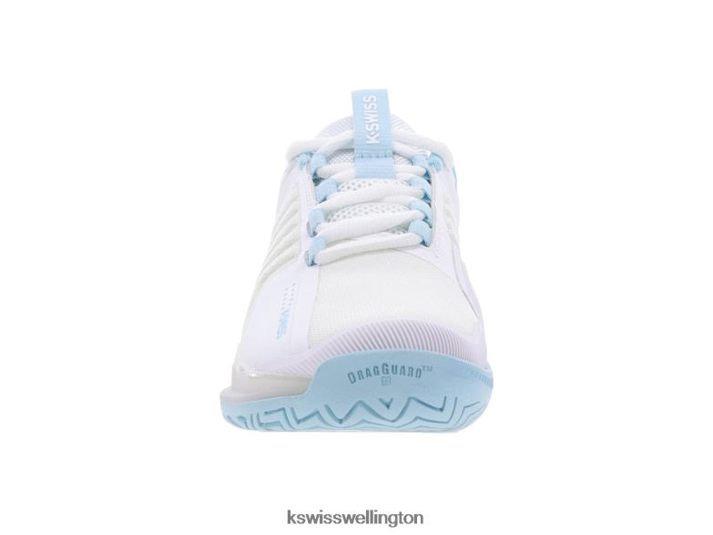 Women White/Blue Glow ULTRASHOT 3 2ZX80231 K-Swiss Shoes
